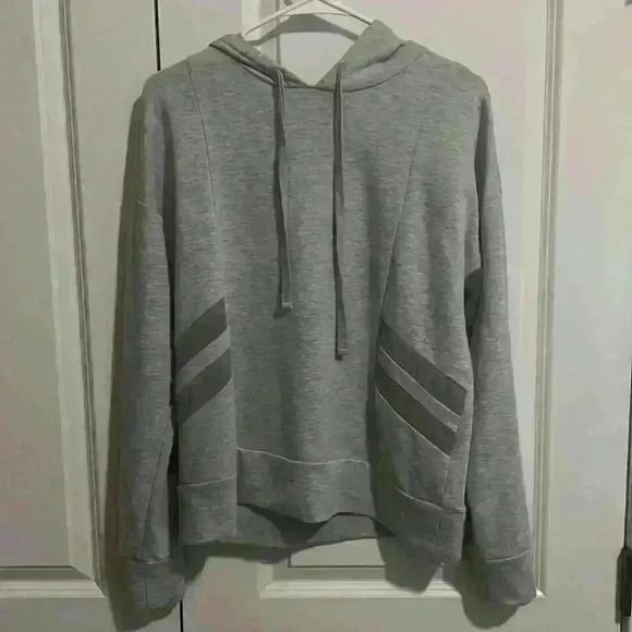 Danskin Athleisure Grey Hoodie with Mesh see through, size M - Picture 1 of 6